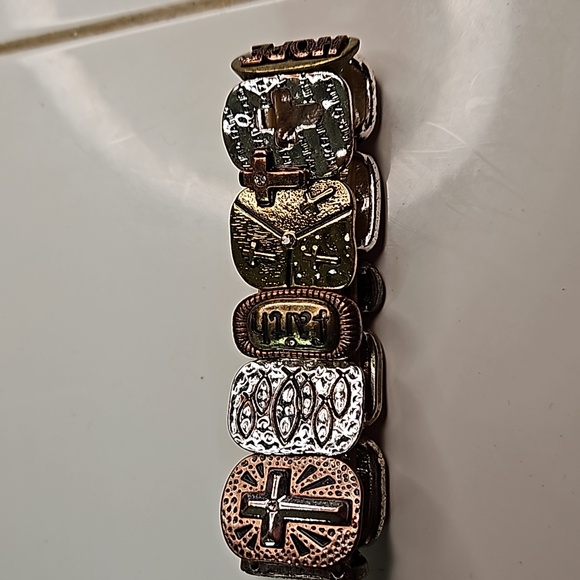 7" Stretch Bible VerseCeltic Charm Bracelet- Beautiful - Picture 6 of 9